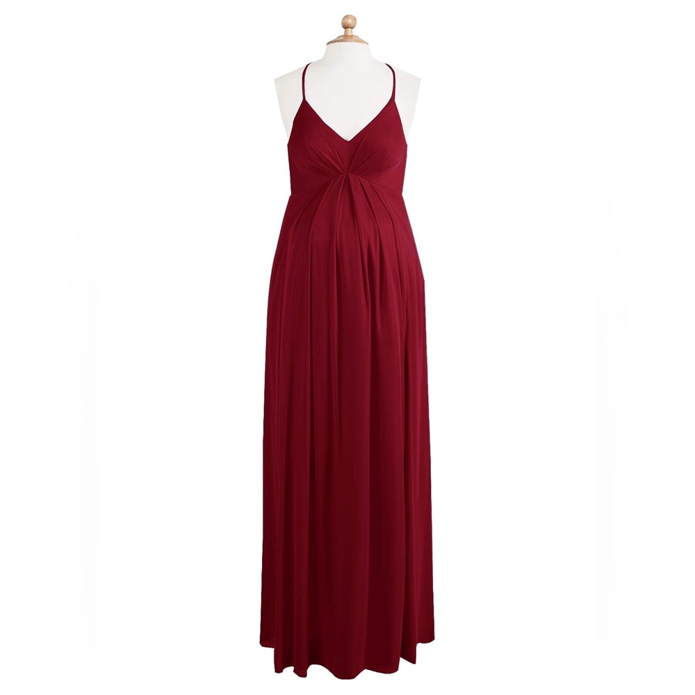 Azazie Annabelle Maternity Dress Burgundy